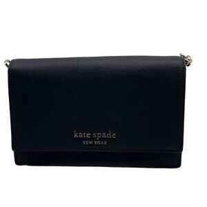 Kate Spade Black Saffiano Leather Carson Convertible Crossbody Bag